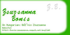 zsuzsanna bonis business card